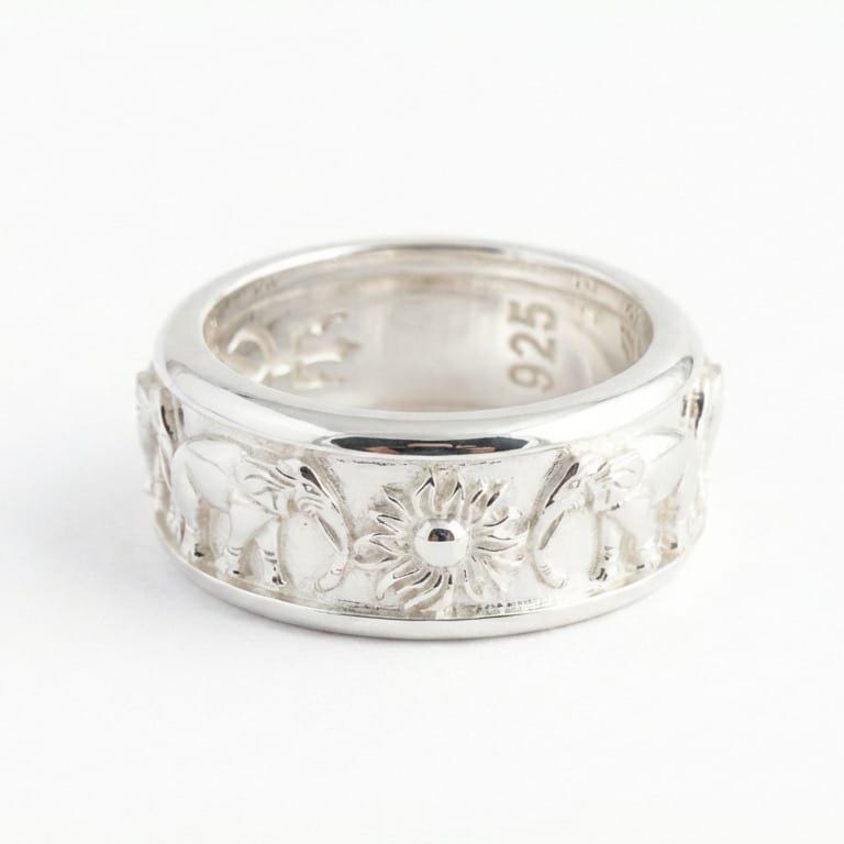 Elephant Spinner Band Ring