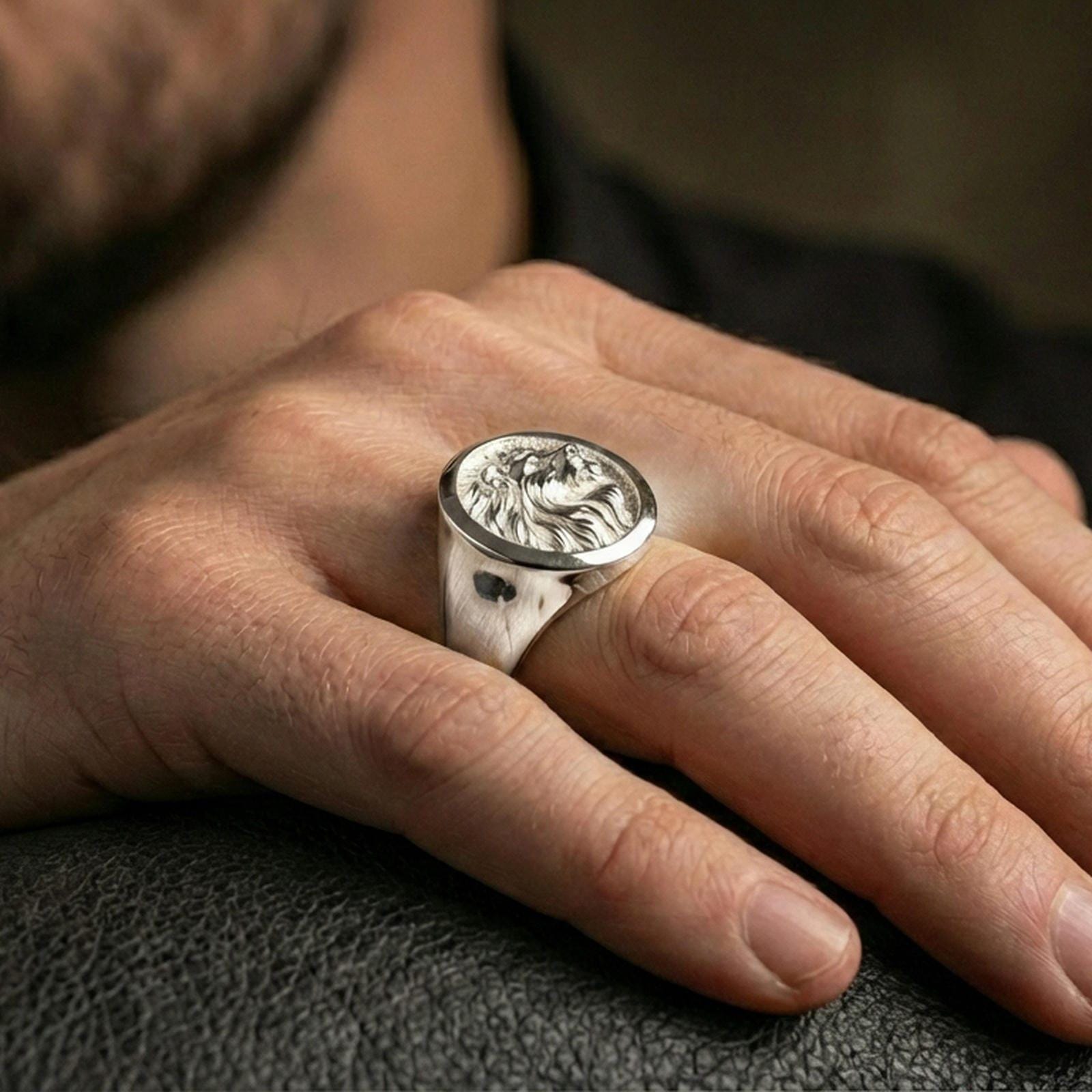 Lion Signet Ring