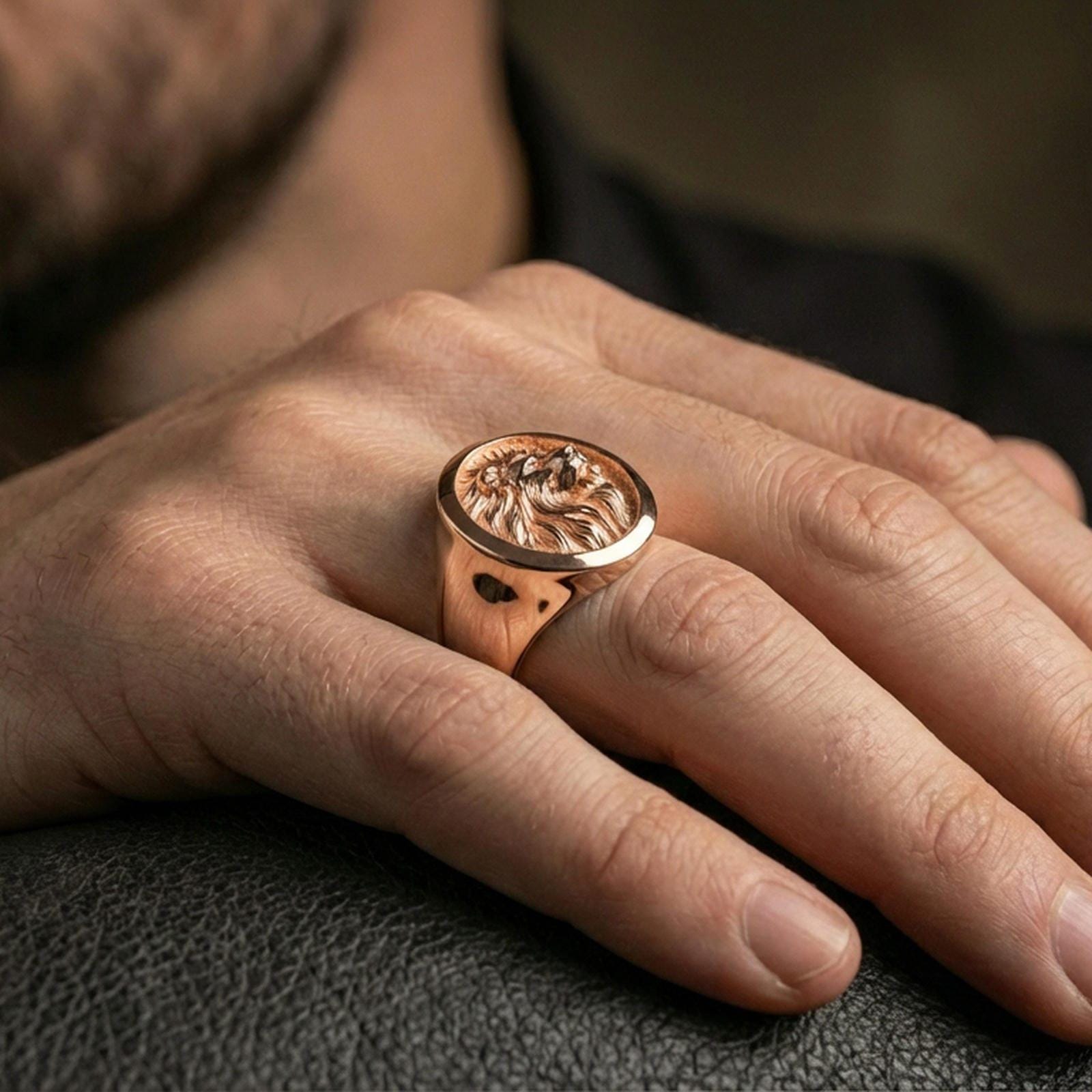 Lion Signet Ring