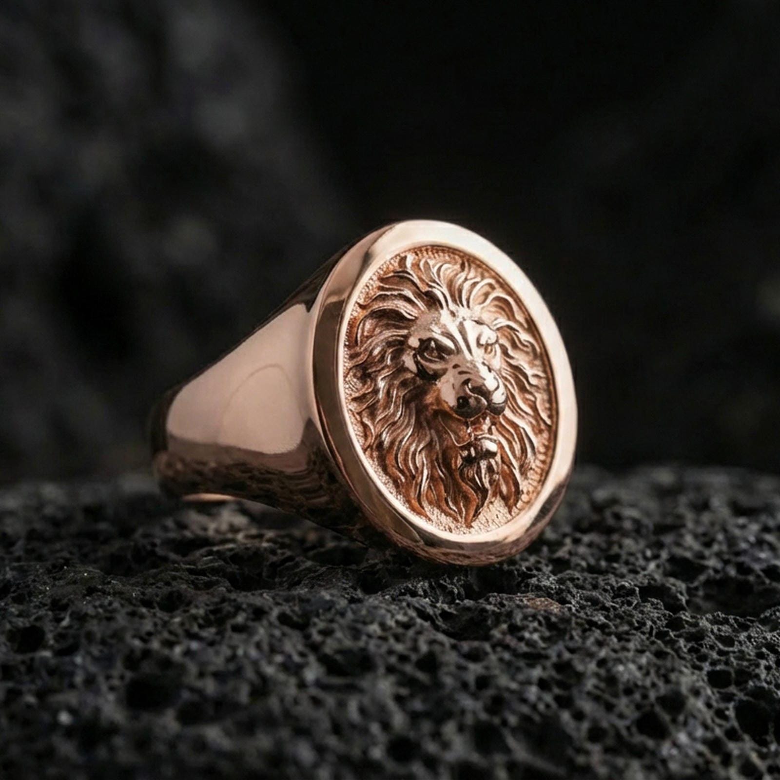Angry Wild Lion Ring | Angelios Jewelry