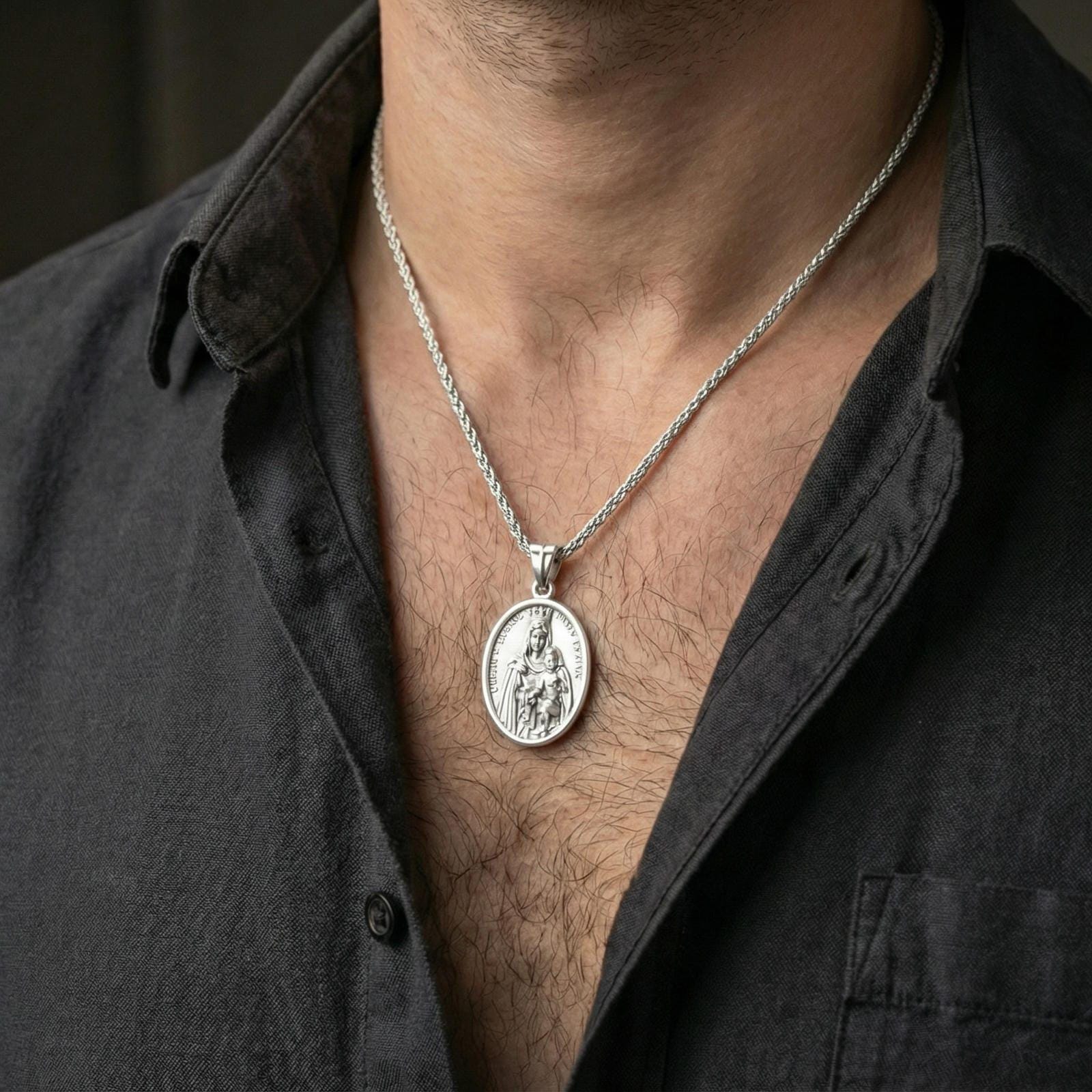 Our Lady of Mount Carmel Pendant