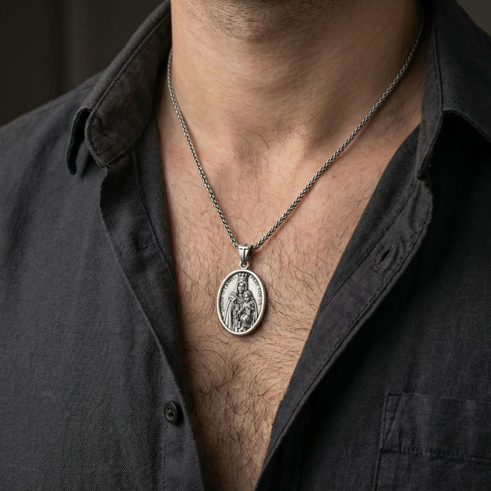 Our Lady of Mount Carmel Pendant