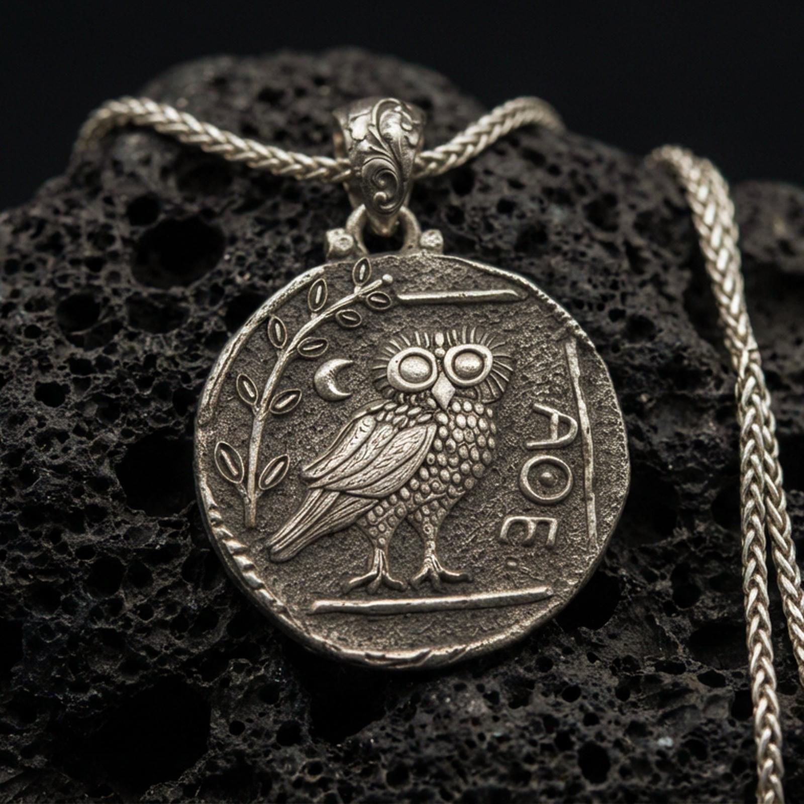 Athena’s Owl Pendant