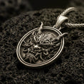 Load image into Gallery viewer, Oni Mask Medallion Pendant
