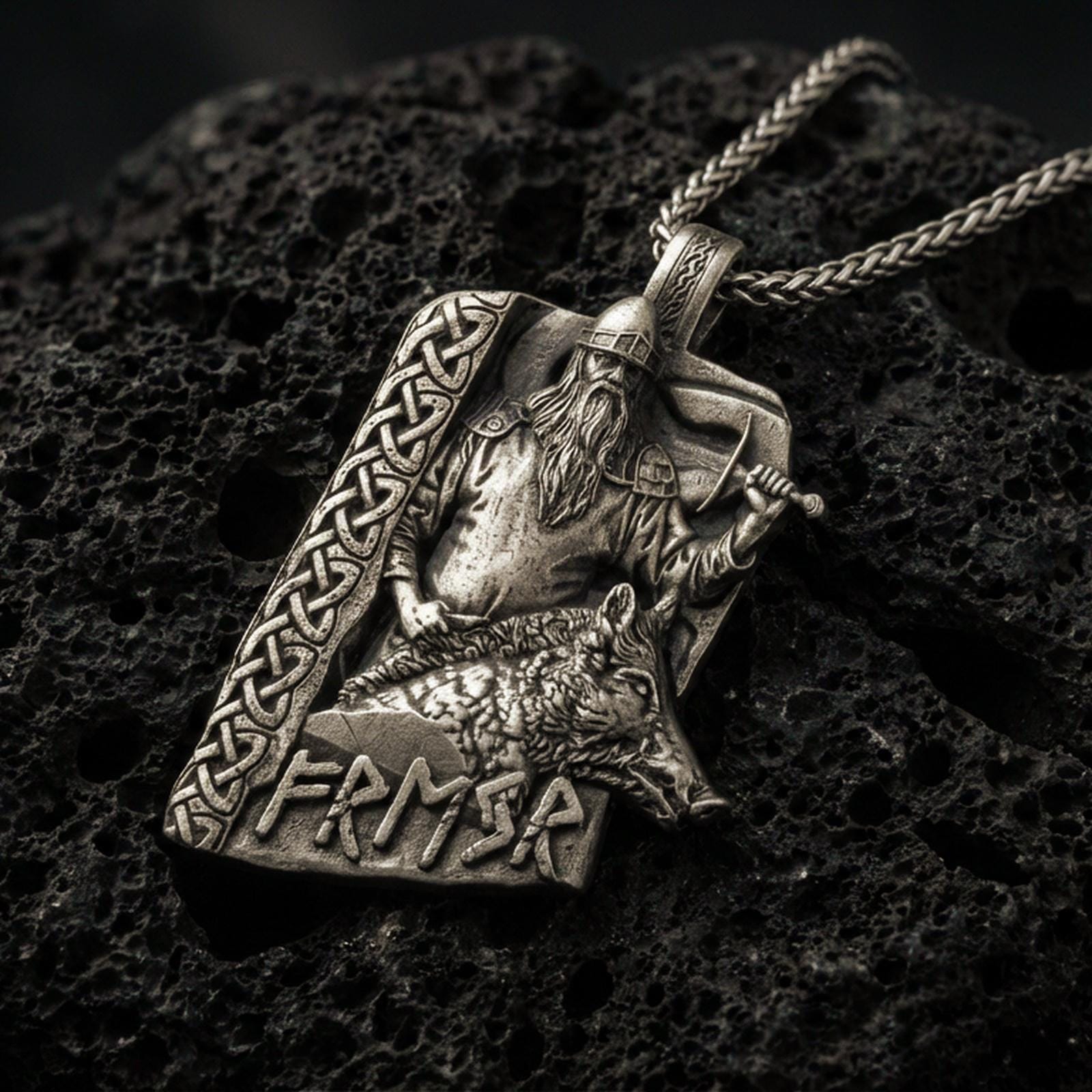Freyr Norse God Pendant