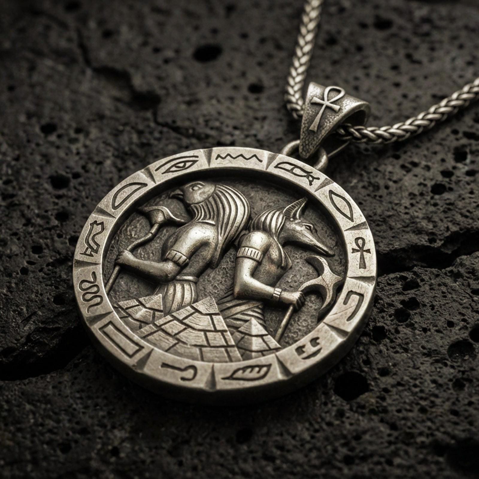 Anubis and Horus Pendant