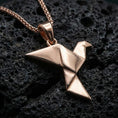Load image into Gallery viewer, Origami Sparrow Pendant
