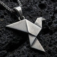 Load image into Gallery viewer, Origami Sparrow Pendant
