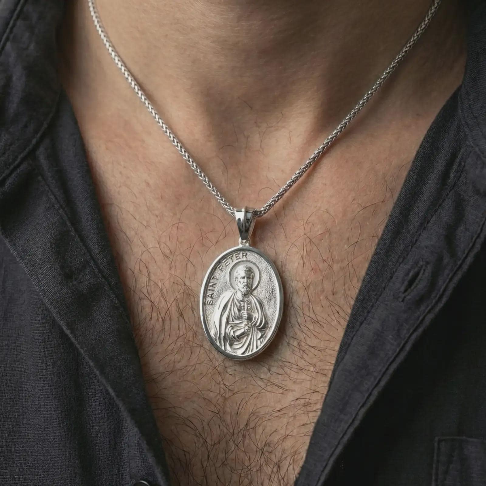 Saint Peter Pendant | Angelios Jewelry
