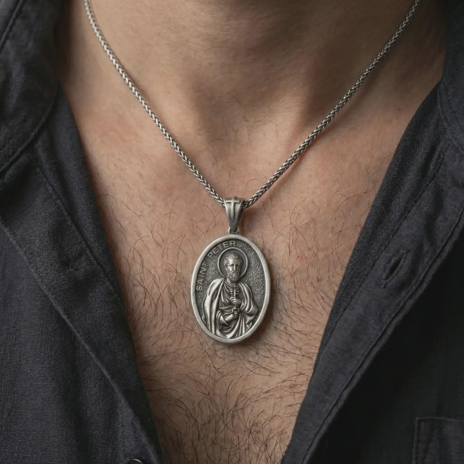 Saint Peter Pendant | Angelios Jewelry