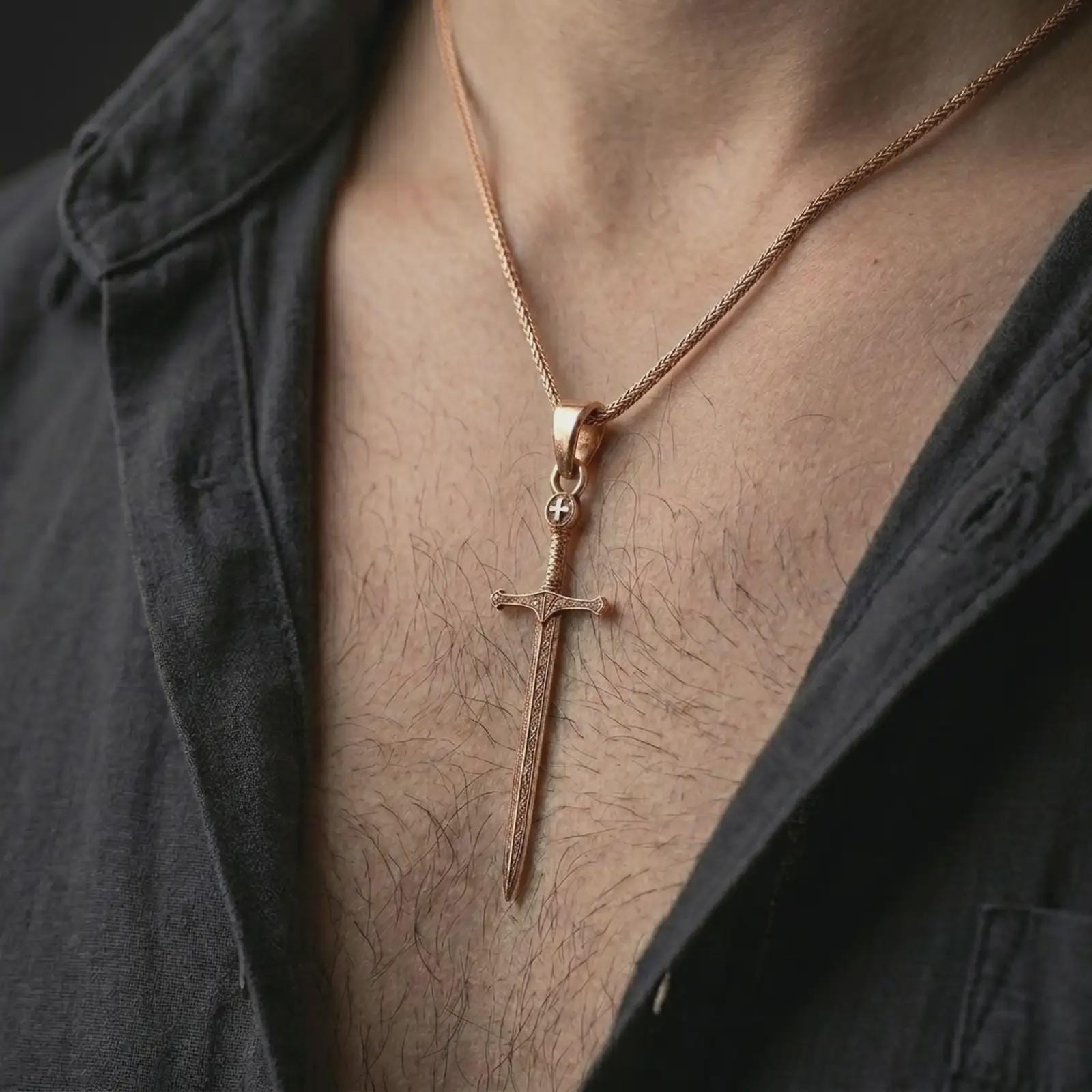 Medieval Sword Pendant | Angelios Jewelry