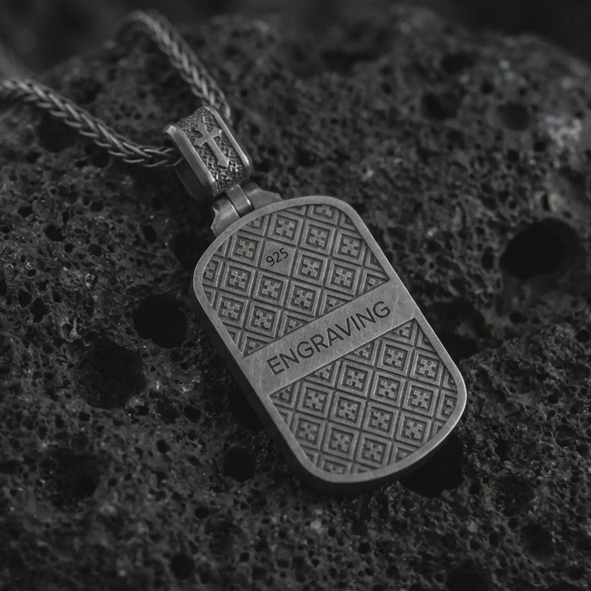 Crucifixion Dog Tag Pendant