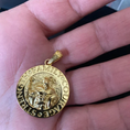 Load image into Gallery viewer, Gold Spartan Pendant - Engravable - Angelios Jewelry
