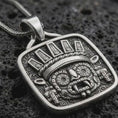 Load and play video in Gallery viewer, Tlaloc Pendant, Sterling Silver Aztec Rain God Necklace, Mexica Deity Jewelry, Mesoamerican Gift
