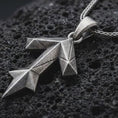 Load and play video in Gallery viewer, Tyr Rune Pendant Necklace, Sterling Silver Teiwaz Symbol Jewelry, Viking Norse Gift for Men
