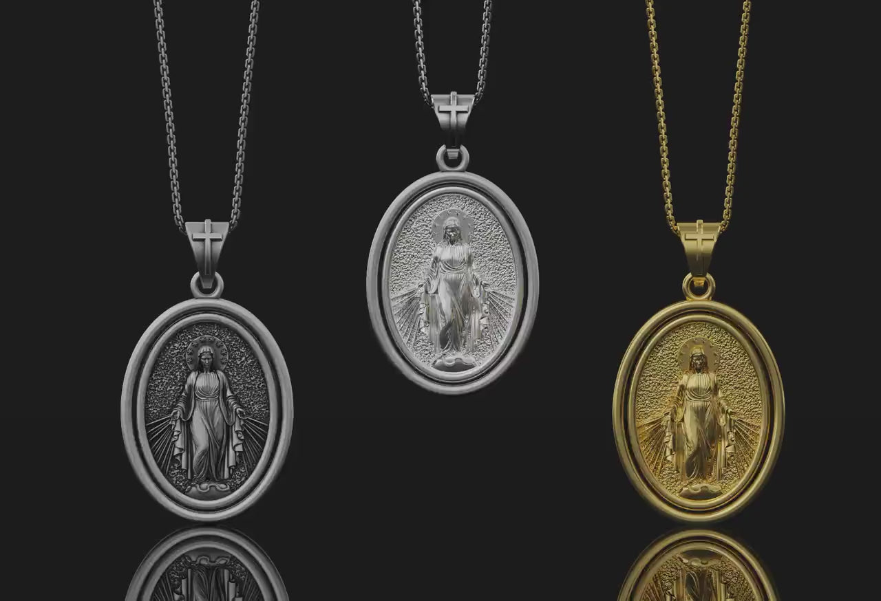 Rotating Mary Pendant