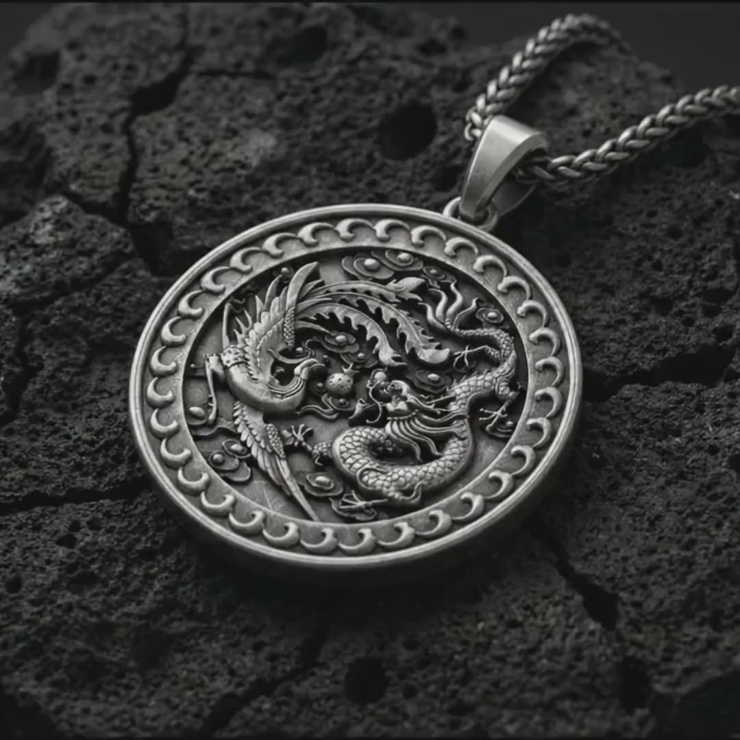 Dragon and Phoenix Pendant