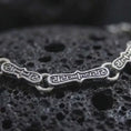 Load and play video in Gallery viewer, Greek Key Link Bracelet for Men, Sterling Silver Meander Chain, Ancient Greek Symbol Jewelry Gift

