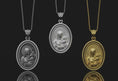 Load and play video in Gallery viewer, Rotating Mother Mary Pendant
