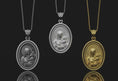 Video in Galerie-Betrachter laden und wiedergeben, Rotating Mother Mary Pendant
