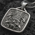 Load and play video in Gallery viewer, Tlaloc Pendant, Sterling Silver Aztec Rain God Necklace, Mexica Deity Jewelry, Mesoamerican Mythology Gift
