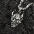 Load and play video in Gallery viewer, Oni Mask Pendant
