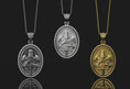Load and play video in Gallery viewer, Rotating Crusader Pendant
