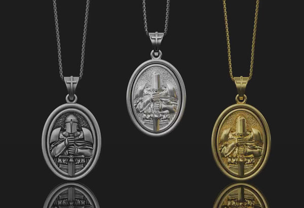 Rotating Crusader Pendant
