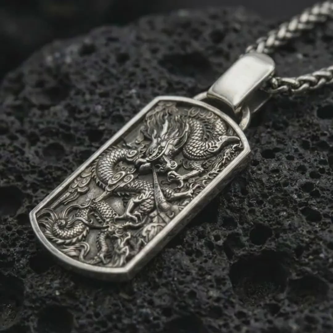 Chinese Serpent Dragon Pendant