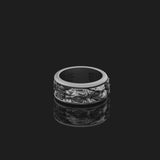 Spinning Michelangelo's Moses Wedding Band, Renaissance Inspired, Engravable Inside, Symbol of Artistic Mastery