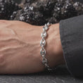 Load and play video in Gallery viewer, 11mm Sterling Silver Mariner Chain Bracelet, Men's Puffed Anchor Link Bracelet, Bold Nautical Jewelry Gift
