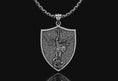 Load image into Gallery viewer, Archangel Saint Michael Silver Medallion
