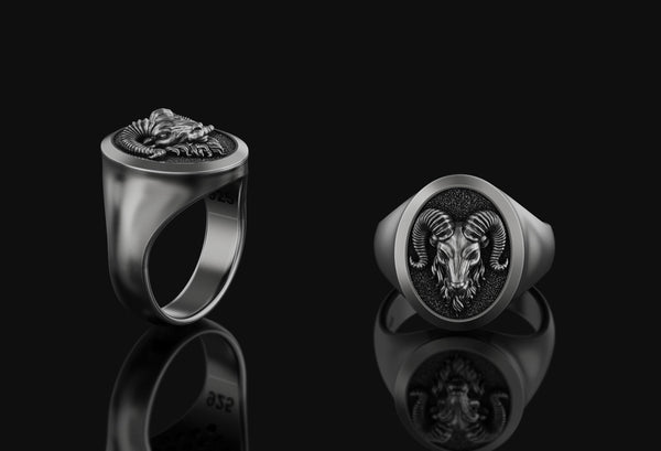 Goat Signet Ring