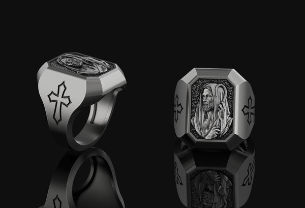 Good Shepherd Jesus Ring