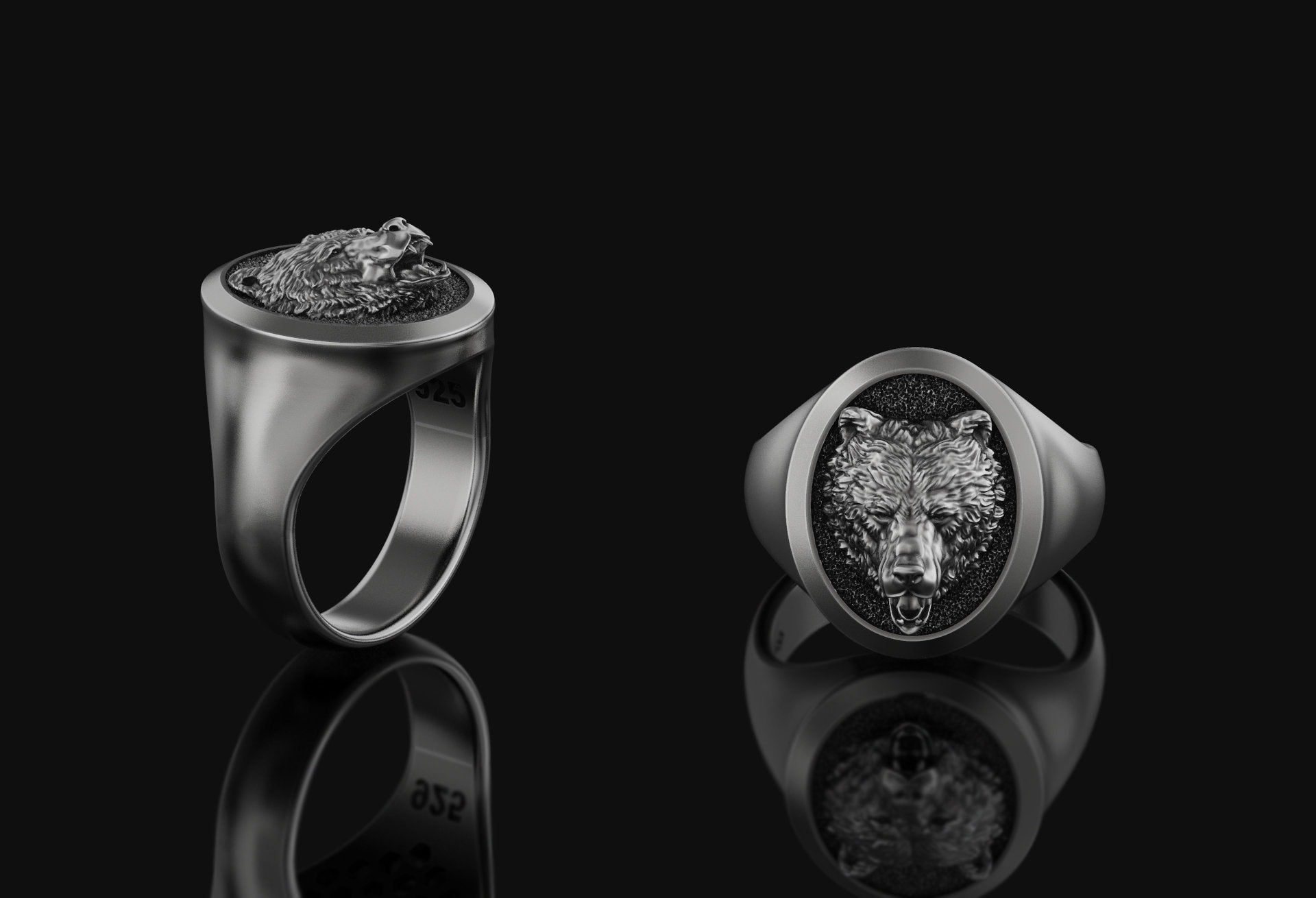 Bear Signet Ring