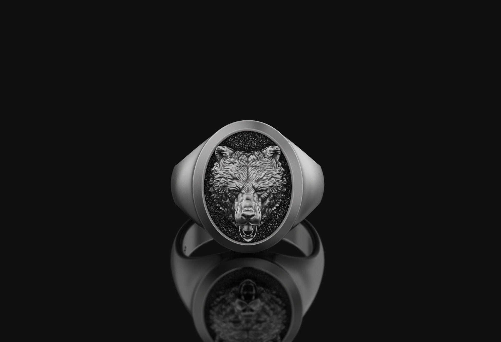 Bear Signet Ring