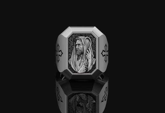 Good Shepherd Jesus Ring