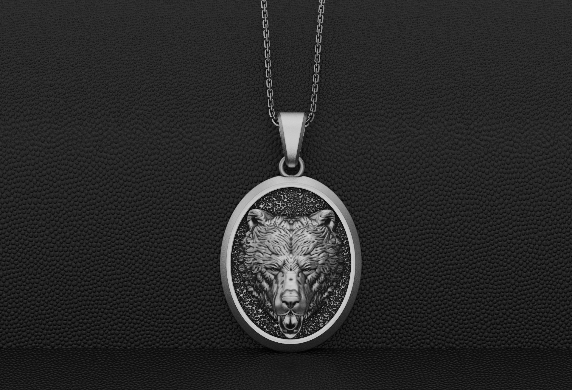 Personalized Bear Pendant