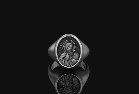 St Benedict Signet Ring