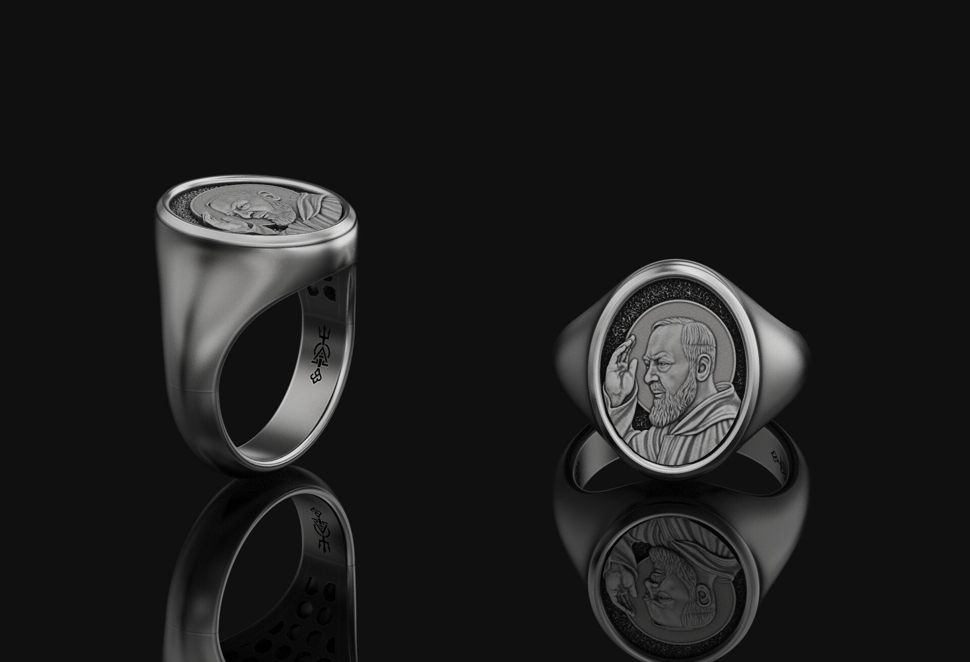 Padre Pio Signet Ring