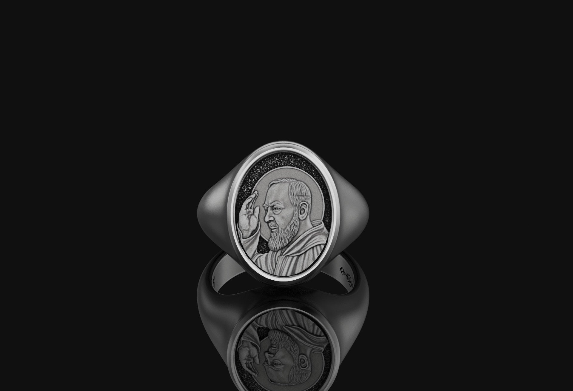 Padre Pio Signet Ring