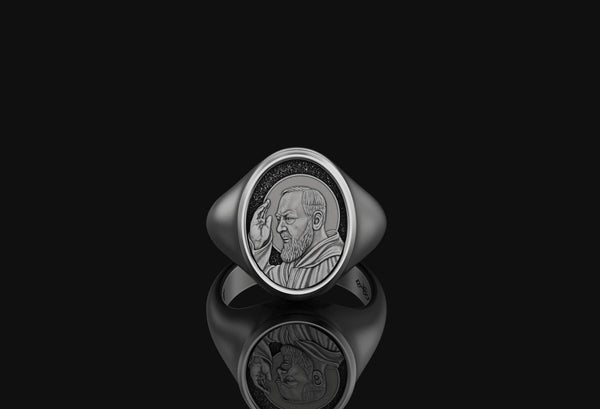 Padre Pio Signet Ring