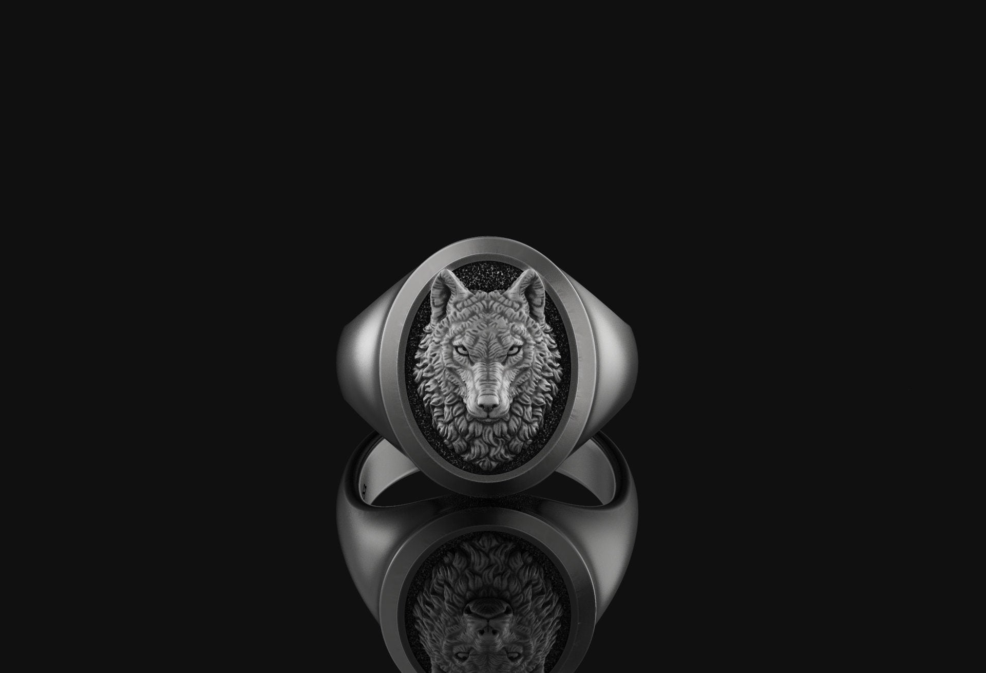 Wolf Signet Ring