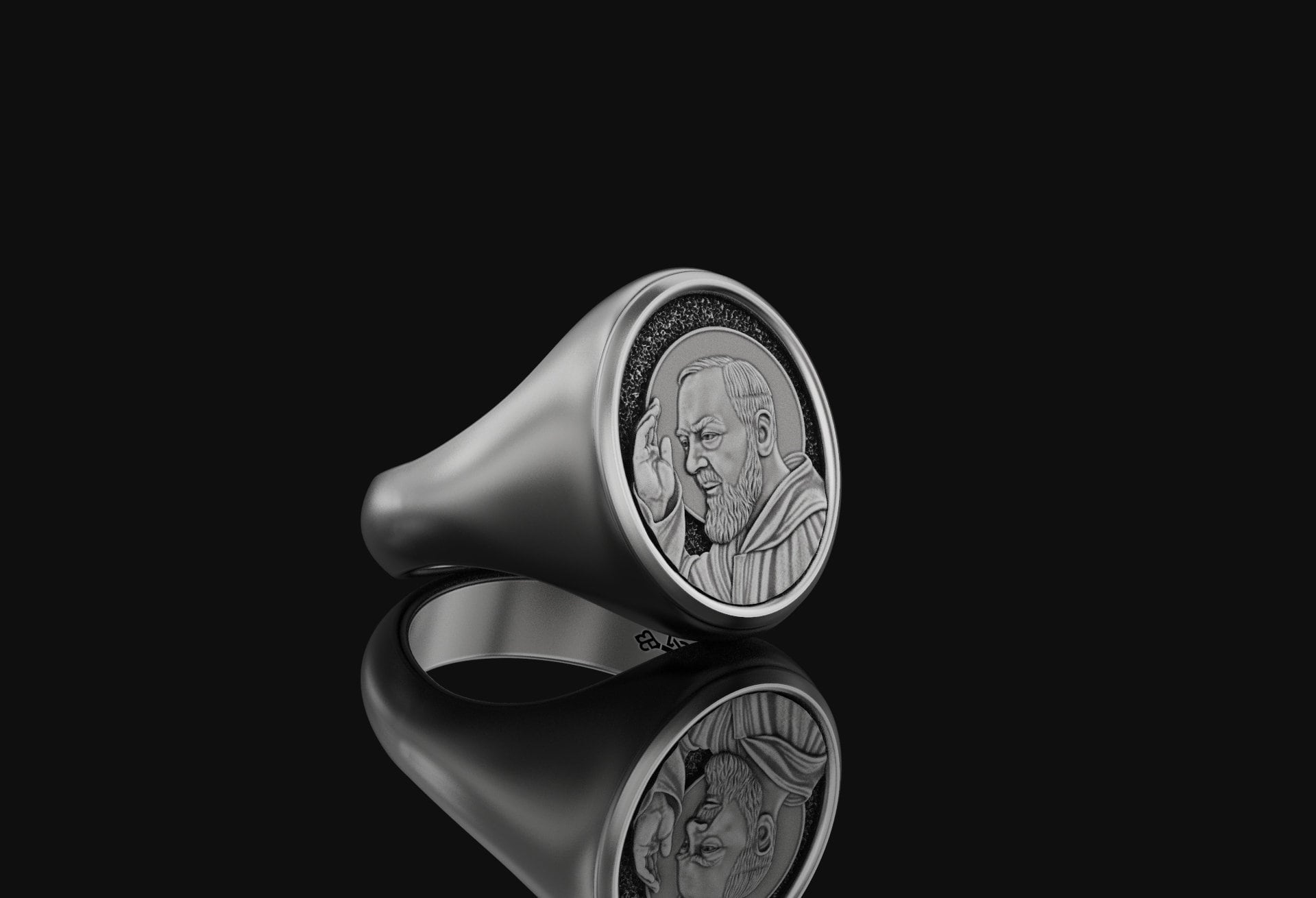 Padre Pio Signet Ring