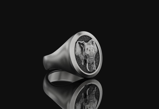 Elephant Signet Ring