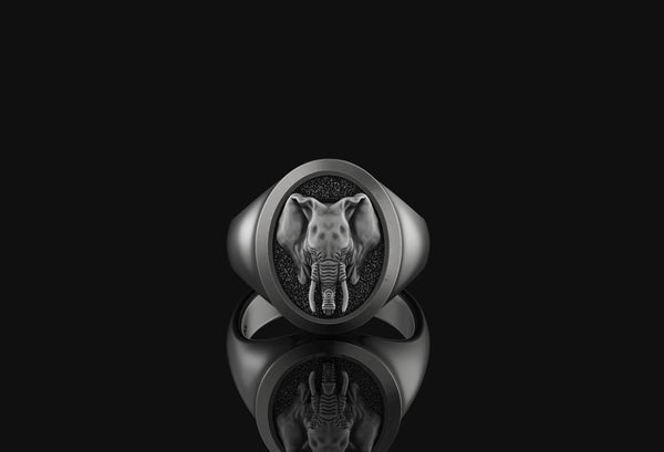 Elephant Signet Ring