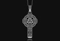 Load image into Gallery viewer, Celtic Cross Necklace Oxidized Finish
