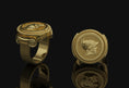 Load image into Gallery viewer, Greek Coin Gold Finish
