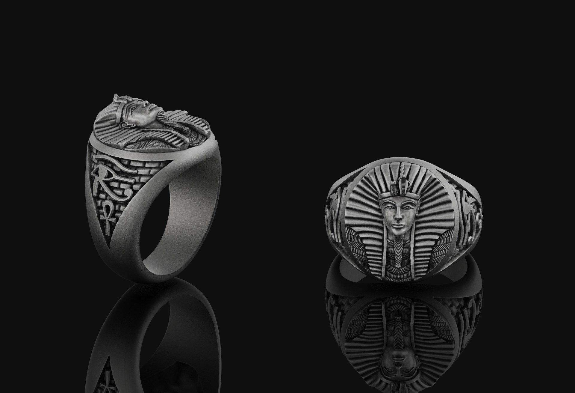 Pharaoh Ring Oxidized Finish