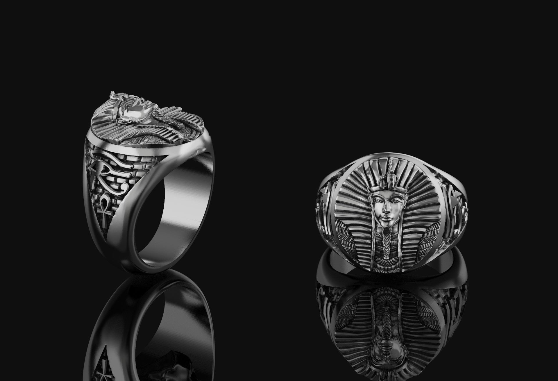 Pharaoh Ring Polished Finish